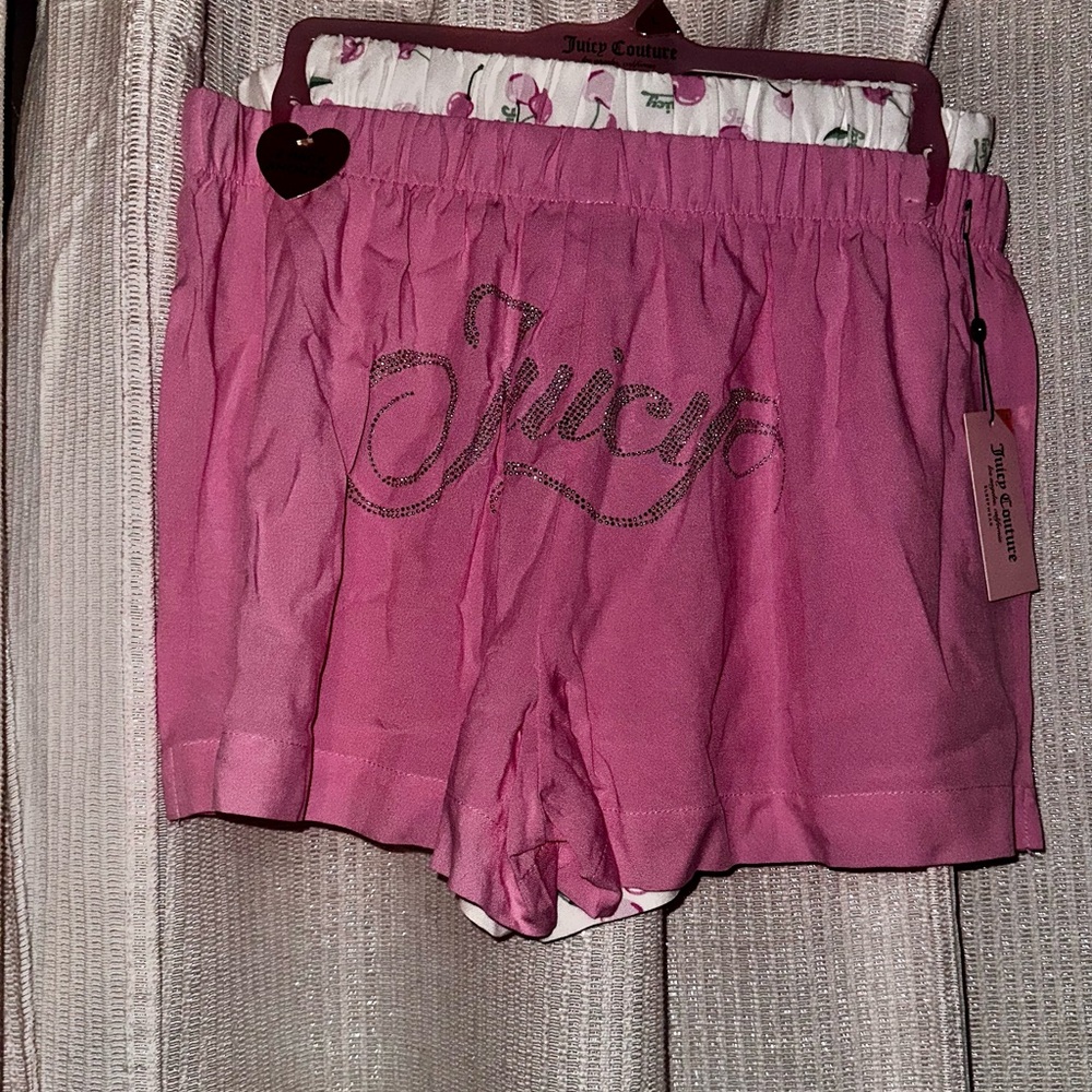 2 Juicy Couture Pajama Shorts - Picture 2 of 4